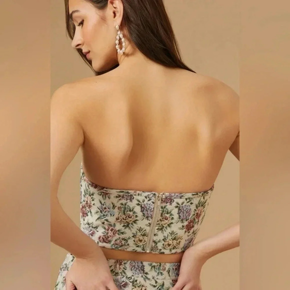 NEW with tags (NWT) Alter’d State NutralFloral Tapestry Corset Tube Top - Picture 2 of 5